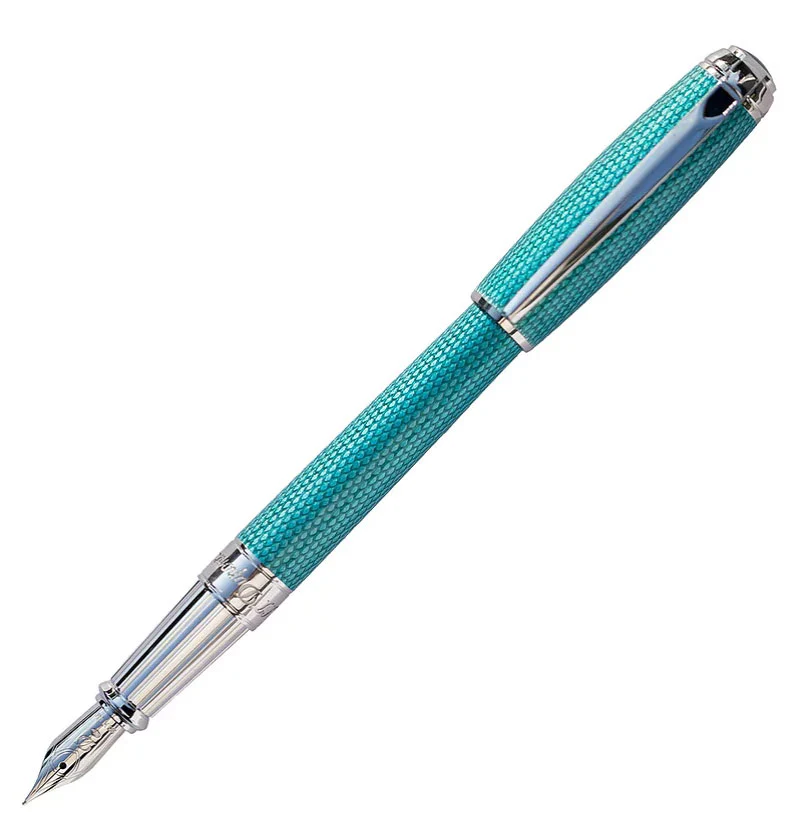 S.T. Dupont Line D Large Diamond Guilloché Aquamarine - Image 3