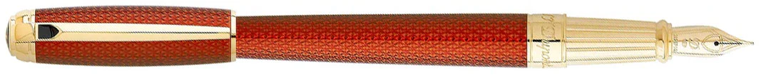 S.T. Dupont Line D Large Firehead Guilloché Amber - Image 7